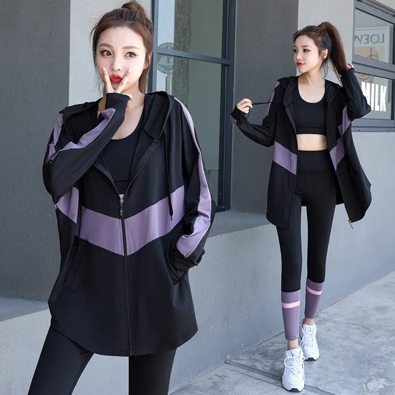 Yoga Clothes For Women New Autumn And Winter Multiple Pieces Exercise Workout Clothes Douson Odeh
