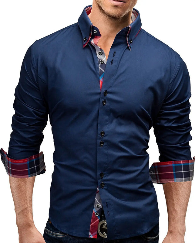 Classic Inner Slim Men Shirt Douson Odeh