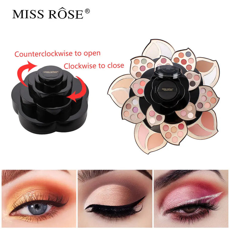 Multifunctional Makeup Full Set with Black Floral Palette Mi tienda