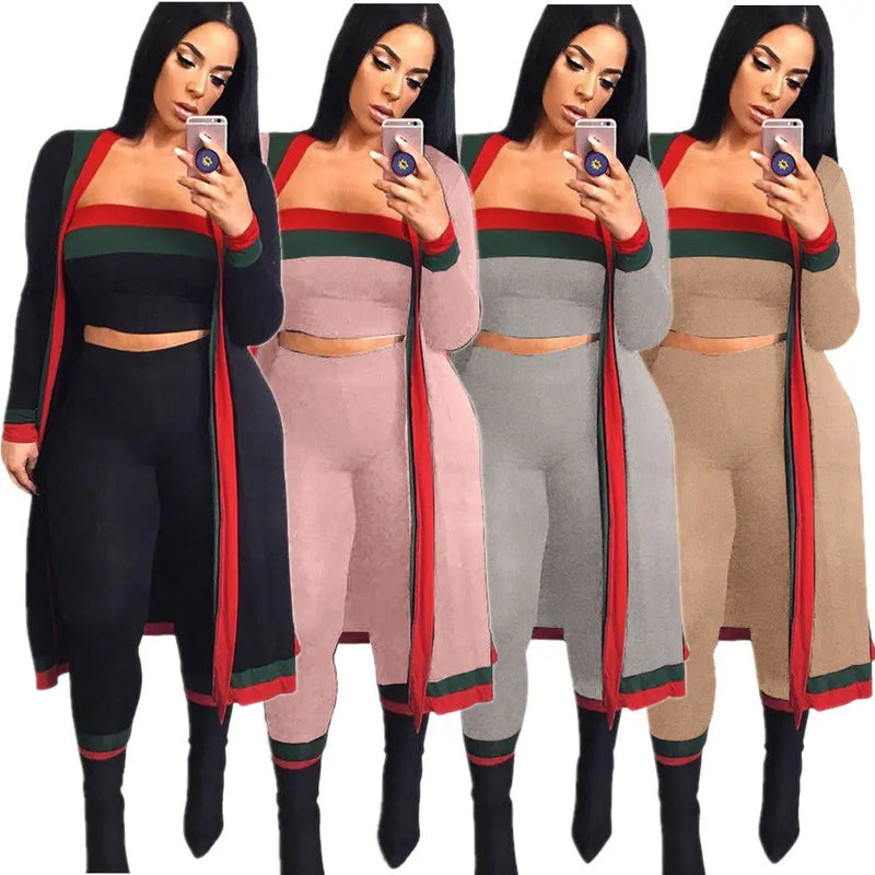 Casual Tracksuit Women Clothes 3 Piece Sets Douson Odeh