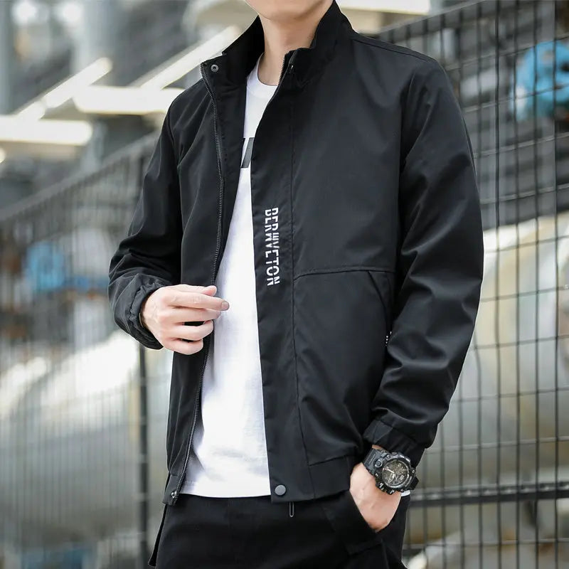 Casual Jacket Men Baseball Uniform Trendy Top Clothes Douson Odeh