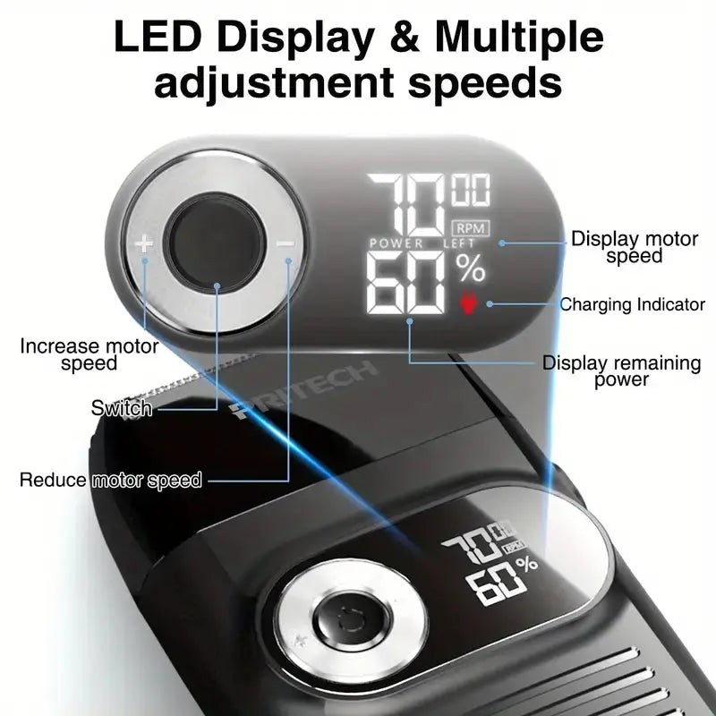 2-in-1 Electric Foil and Bald Shaver for Men Mi tienda