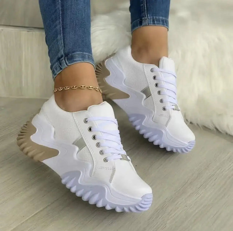 Women Shoes Lace-up Sports Sneakers Douson Odeh