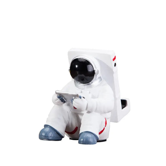 Simple Astronaut Mobile Phone Stand Student Desktop Holder Cute Spaceman Cell Phone Holder Creative Gift Small Desk Decoration Douson Odeh