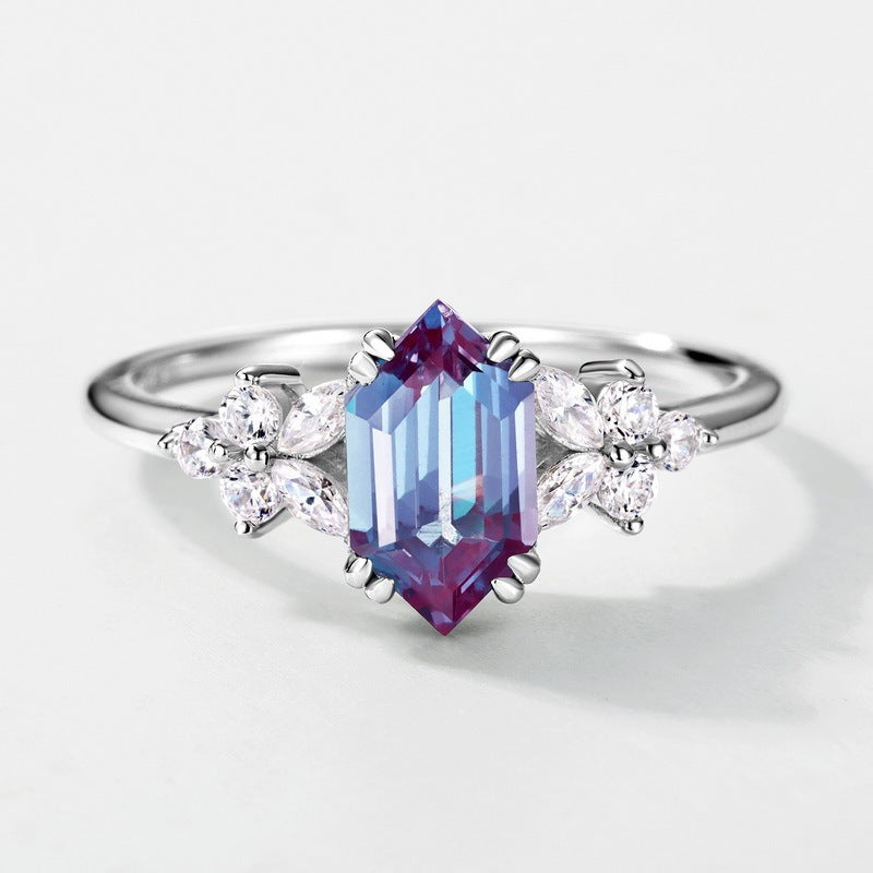 Women's Simple Cultivation Alexander Stone Ring