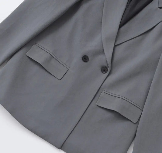 Women's Fashion Loose Cool Double Breasted Coat Douson Odeh
