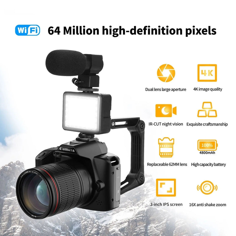 Million Pixels D5 HD Wifi Digital Camera 4K Night Vision Douson Odeh