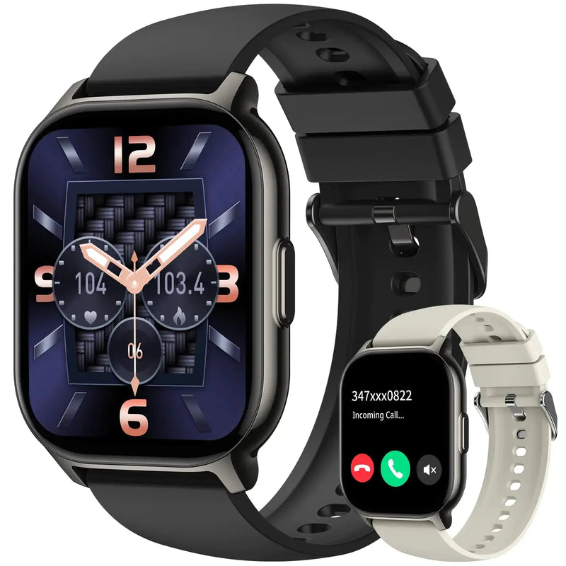 Smart Watch for Men Women Fitness: Make/Answer Call Smart Watches for Men Digital Mens Watches Running Waterproof Smartwatch Android Phones iPhone Samsung Compatible Heart Rate Monitor Step Tracker Douson Odeh