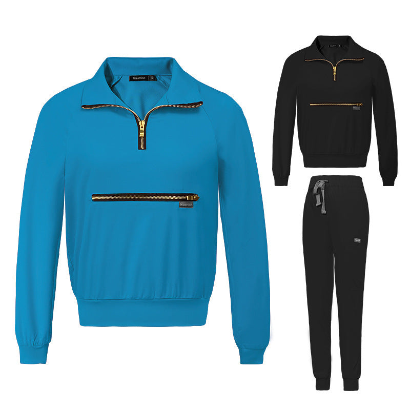Casual Lapel Surgical Suit For Men And Women