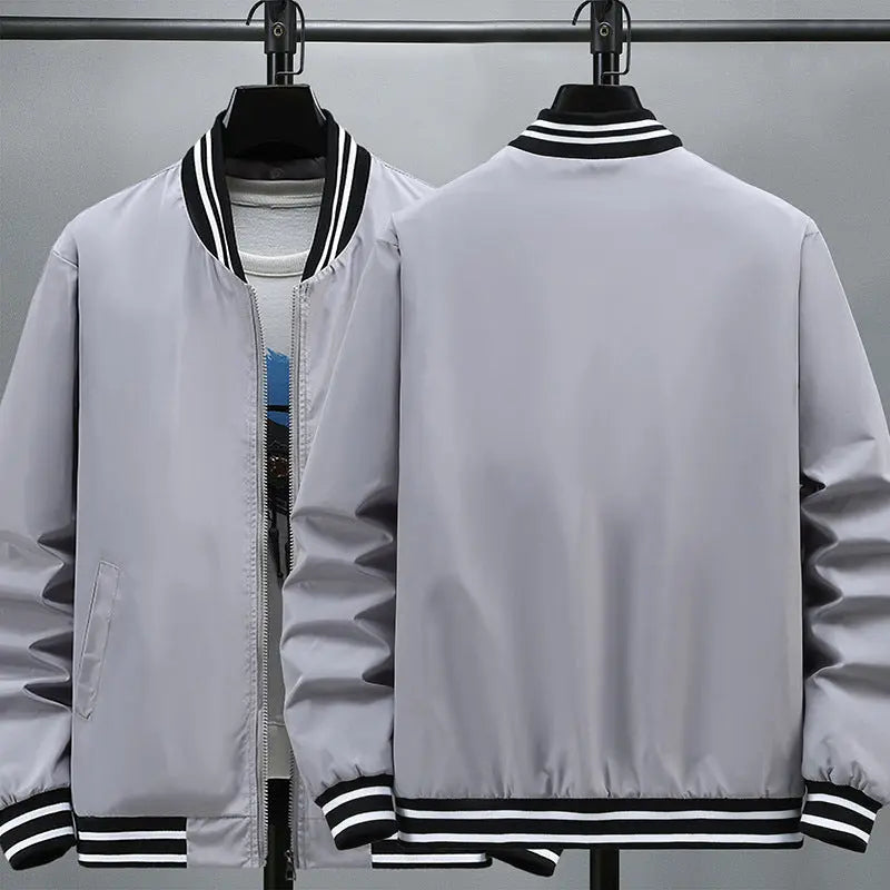 Stand Collar Jacket Spring And Autumn New Loose All-matching Casual Douson Odeh