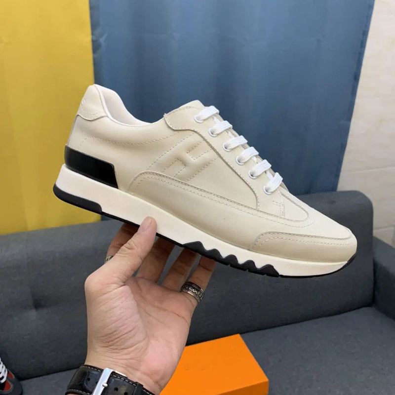 Sneakers Color-block Leather Lightweight Lace-up Shoes Douson Odeh