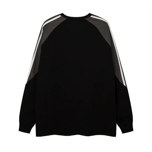 Letter Embroidered Long Sleeve T-shirt Men Douson Odeh
