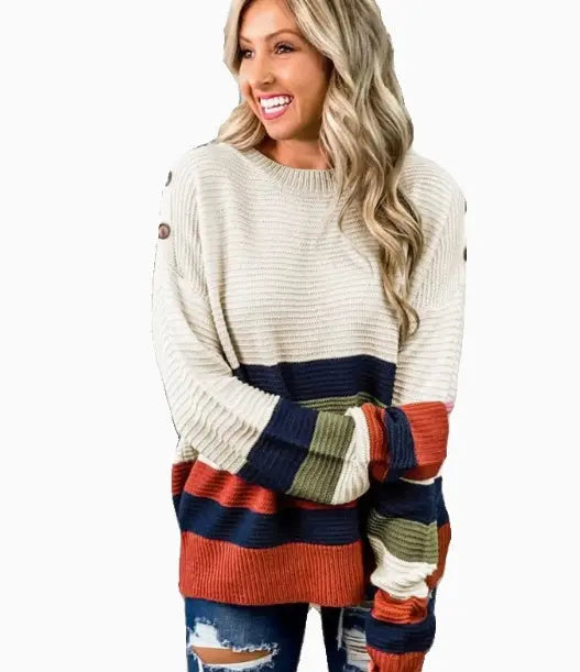 Underneath Half-turtleneck Contrasting Sweater For Women With Knitted Tops For Autumn And Winter Douson Odeh