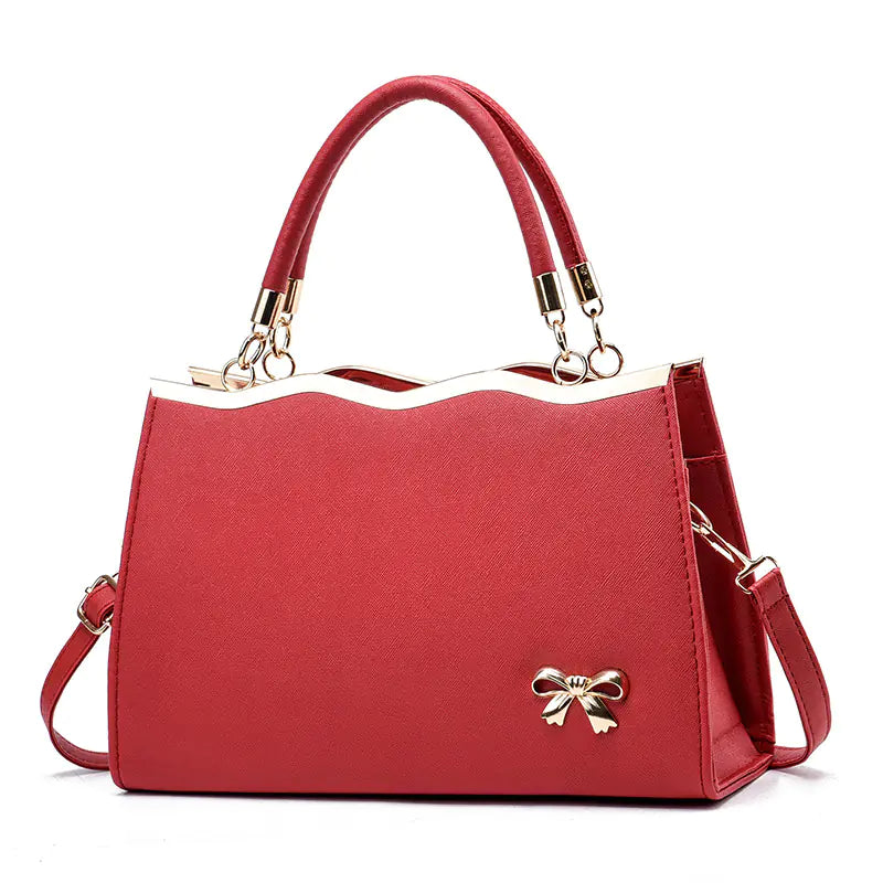 Fashionable Ladies Tote Bag with Bowknot and Large Capacity