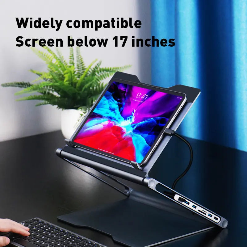 Lapstop Stand With 8-in-1 Docking Station Douson Odeh