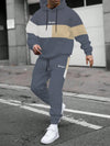 Striped Versatile Casual Top Loose Sports Suit