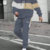 Striped Versatile Casual Top Loose Sports Suit