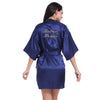 Married Bridesmaid Satin Silk Cardigan Gown