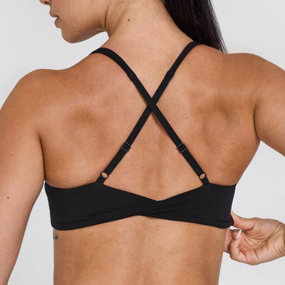 Sports Collar Cross Twist Strap Fitness Yoga Double-sided Brocade Vest