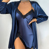 Casual Pajamas Two-piece Sling Outerwear Gown