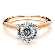 Moissanite Ring Female S925 Silver 18K Gold Plating