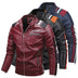 Motorcycle Leather Coat For Men Autumn And Winter New Men Douson Odeh