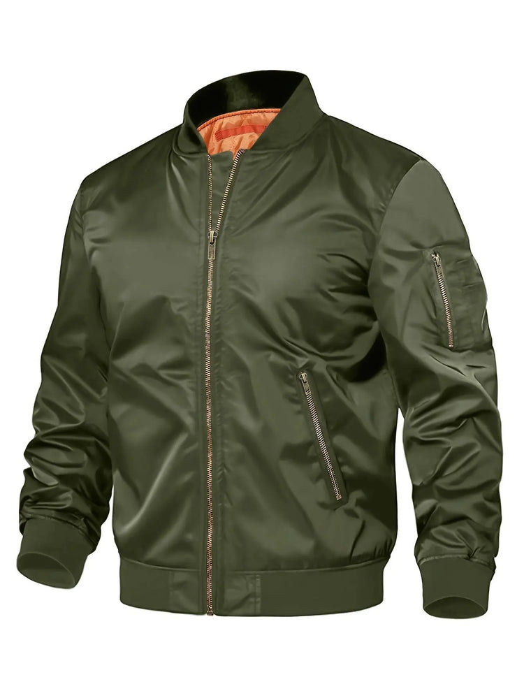 Mens Jacket New Spring Autumn Male Baseball Jackets Pilot Men Outwear Coat Zipper Men&