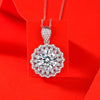 S925 Silver Necklace With Moissanite Pendant