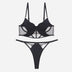 Glossy Mesh Hollow French Underwear Women