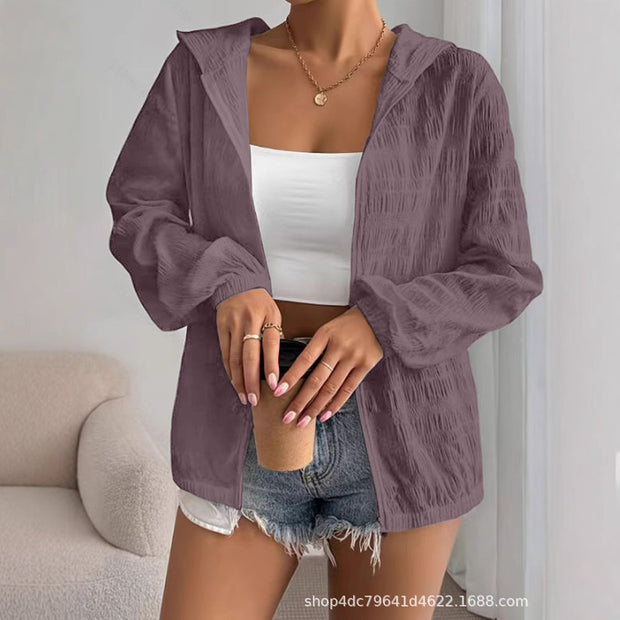 Women's Sun Protection Loose Zip Coat