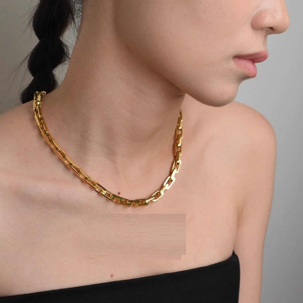 Square 316L Steel Bracelets Necklace For Men And Women