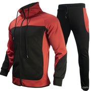 Hooded Autumn Jacket Sports Casual Suit Men
