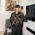 Trendy Men's Shirt Gold 3D Long Sleeve Shirt Trendy Men Douson Odeh