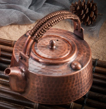 Handmade Thickened Copper Kettle Retro Copper Kettle Purple Copper Teapot