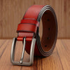 Men's Korean Style All-match Yellow Leather Trouser Belt