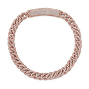 Big Box Jewelry Buckle Cuban Chain Full Zircon Hip Hop Men's Necklace