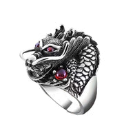 Fashion Three-dimensional Faucet Pure Silver Retro Ring