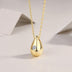 Dreamy Water Drop - A Trendy Diamond Jewelry Necklace Pendant Set With 1-carat Moissanite S925 Sterling Silver And Gold Plating
