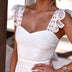 Water-soluble crocheted gown