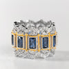 Hand-brushed zircon ring