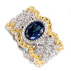 Hollow zircon ring