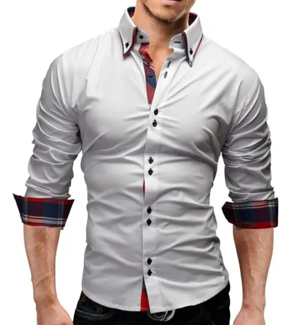 Classic Inner Slim Men Shirt Douson Odeh