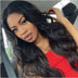 Black mid-length long curly hair ladies hood