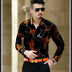 Long Sleeve Shirt Slim Fashion Men Douson Odeh