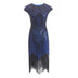 New Women's Vintage Sequin Fringe Dress Beading