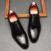 Leather Shoes Men's British Pointed Toe Business Formal Wear Lace-up Shoes Men Douson Odeh