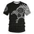 Men Casual Harajuku Short Sleeve Print Vintage Mens Clothes Douson Odeh