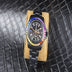 Stainless Steel Black Colored Diamond Fully Automatic Mechanical Watch