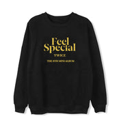 Fleece crew neck sweater coat