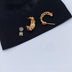 Three Diamond Flowing Color Earrings Female Niche